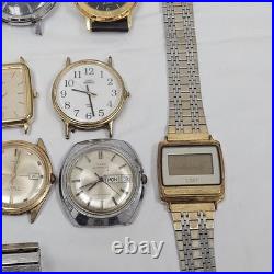 Wrist Watch Lot for Parts Repair Battery/Mechanical Mens Timex 16 Piece