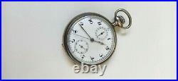 Xfine Unbranded Swiss Pocket Watch Working Chronograph For Repair/parts