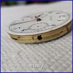 Xfine Union Horlogere Pocket Watch Stem At 3 Chronograph Movement Repair/parts