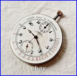 Xfine Vulcain Pocket Watch Chronograph Movement X Repair/parts Free Shipping! ¡¡