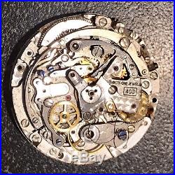 ZENITH Chronograph Cal 400 AUTOMATIC MOVEMENT FOR PARTS REPAIR non working