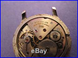 Zodiac Vintage Steel Triple Date Moonphase For Parts Repair No Reserve
