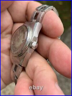 Zenith Automatic Defy Lady Working For Parts Repair Watch Vintage