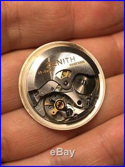 Zenith Automatic Movement Cal 2542 PC Original Dial Working For Parts Repair