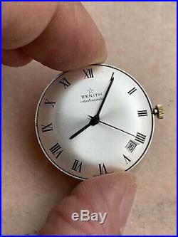 Zenith Automatic Movement Cal 2542 PC Working For Parts Repair Vintage Watch