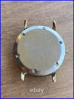 Zenith Oversize Cal 2542 C Original Gray Dial For Parts Repair Watch Vintage