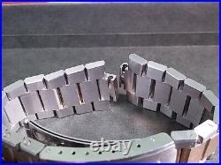 Zenith band watch part stainless steel 10mm end, no buckle, NEW for watch repair