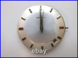 Zenith cal. 2552C Swiss manual wind watch movement & dial runs needs repair