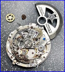 Zenith el primero cal 4054 chronograph non working, parts repair project