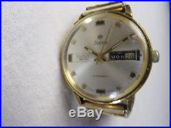 Zodiac Watch SST 36000 Automatic AS IS for Parts or Repair Gold #J5314