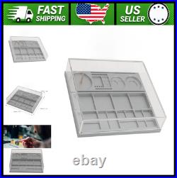 Zunate Watch Parts Organizer Tray with Dust Cover for Repair Storage