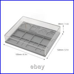 Zunate Watch Parts Organizer Tray with Dust Cover for Repair Storage