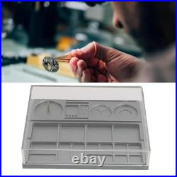 Zunate Watch Parts Organizer Tray with Dust Cover for Repair Storage