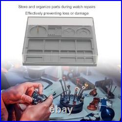 Zunate Watch Parts Organizer Tray with Dust Cover for Repair Storage